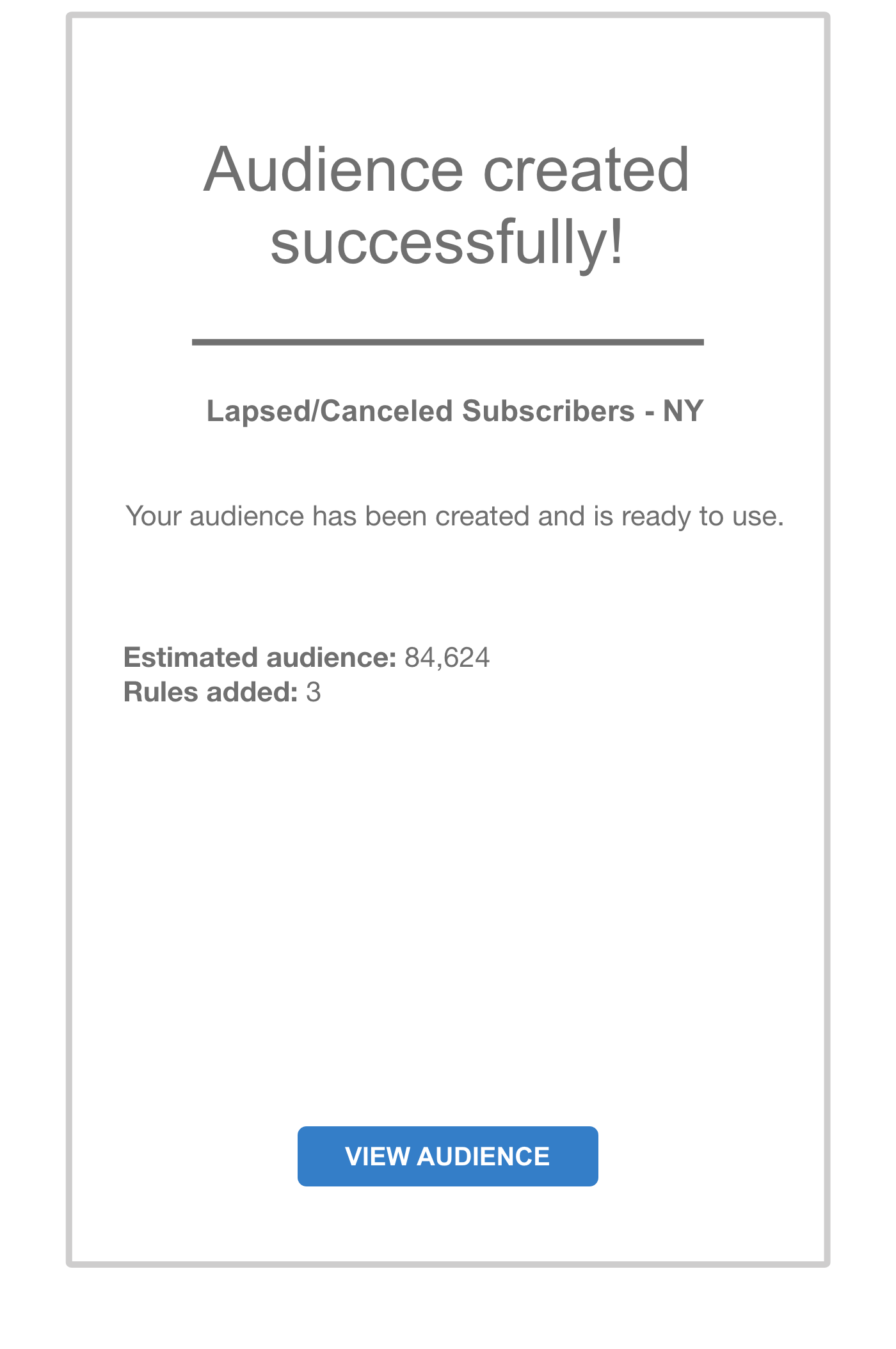 Step 6: Success state